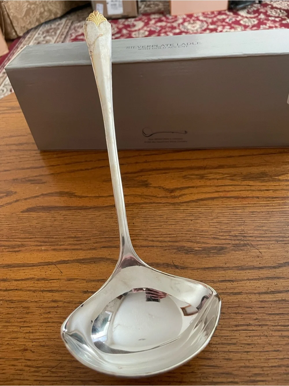 The Limited Silver-Tone Polished Serving Ladle